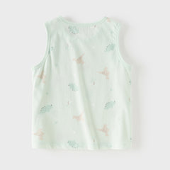 Dave&Bella Summer Toddler Girls/Boys Multi-color Playful Print Lightweight Tank Tops