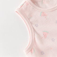 Dave&Bella Summer Toddler Girls/Boys Multi-color Playful Print Lightweight Tank Tops