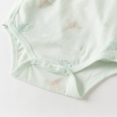 Dave&Bella Baby Girls/Boys Summer Multi-color Stretchable Playful Print Indoor Rompers