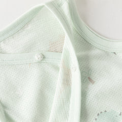 Dave&Bella Baby Girls/Boys Summer Multi-color Stretchable Playful Print Indoor Rompers