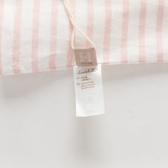 Dave&Bella Toddler Girls Summer Adorable Pink Striped Rabbit Print Cotton Casual T-shirts