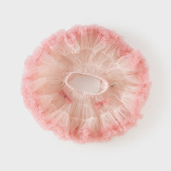 Dave&Bella Toddler Girls Summer Cute Pink/Beige High Waist Flared Mini Tutu Mesh Skirts