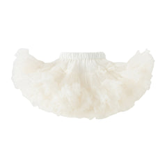 Dave&Bella Toddler Girls Summer Cute Pink/Beige High Waist Flared Mini Tutu Mesh Skirts