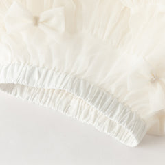 Dave&Bella Toddler Girls Summer Cute Pink/Beige High Waist Flared Mini Tutu Mesh Skirts