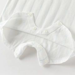 Dave&Bella Summer Baby Boys Short Sleeve Comfortable Print Soft Rompers