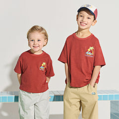 Dave&Bella Kids Boys Summer Red/Navy Short Sleeve Holiday Comfortable T-shirts