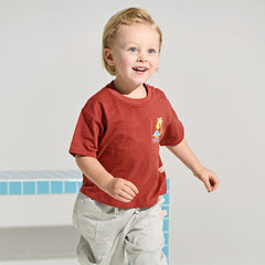 Dave&Bella Kids Boys Summer Red/Navy Short Sleeve Holiday Comfortable T-shirts