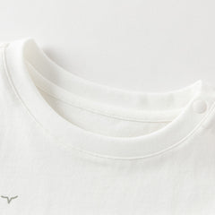 Dave&Bella Summer Toddler Boys Everyday White Breathable Cotton Casual T-shirts