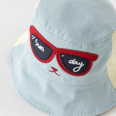 Dave&Bella Toddler Boys Cute Blue Breathable Cotton Comfortable Fisherman Hats