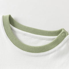 Dave&Bella Toddler Boys Summer Dinosaur-style Orange/Green Soft Cotton Casual T-shirts