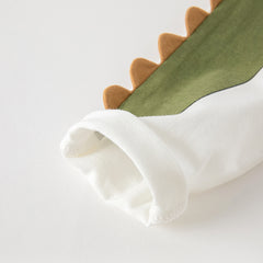 Dave&Bella Boys Spring Dinosaur Cartoon Print Cotton T Shirts