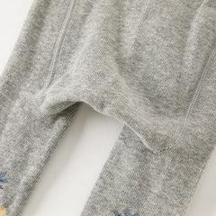 Dave&Bella Girls Autumn Grey Footed Tights Leggings