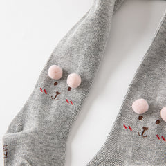 Dave&Bella Girls Autumn Grey Cute Animal Style Footed Tights Leggings