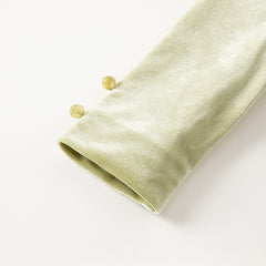 Dave&Bella Toddler Girls Autumn Chinese-style Green Mesh Birthday Dress