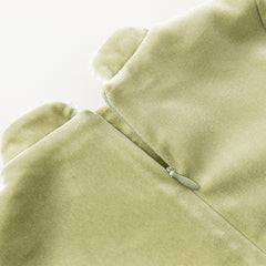 Dave&Bella Toddler Girls Autumn Chinese-style Green Mesh Birthday Dress