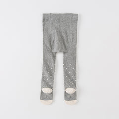 Dave&Bella Girls Autumn Grey Rabbit Style Footed Tights Leggings