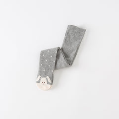 Dave&Bella Girls Autumn Grey Rabbit Style Footed Tights Leggings