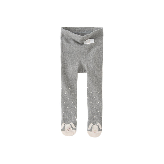 Dave&Bella Girls Autumn Grey Rabbit Style Footed Tights Leggings
