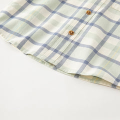 Dave&Bella Kids Boys Cotton Fashion Formal Plaid Shirt Top