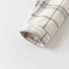 Dave&Bella Boys Autumn Cotton Fashion Formal Plaid Shirt Top