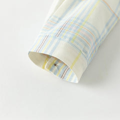 Dave&Bella Boys Autumn Cotton Fashion Formal Plaid Shirt Top