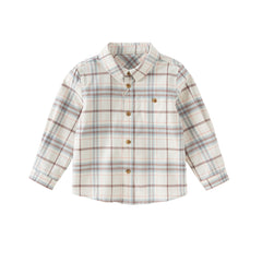 Dave&Bella Boys Autumn Cotton Fashion Formal Plaid Shirt Top