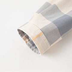 Dave&Bella Kids Boys Cotton Fashion Formal Plaid Shirt Top