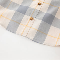 Dave&Bella Kids Boys Cotton Fashion Formal Plaid Shirt Top