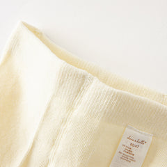 Dave&Bella Girls Autumn Beige Yellow Flower Print Footed Tights Leggings