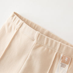 Dave&Bella Girls Lace Trim Cotton Leggings