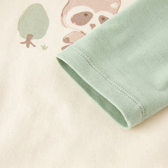 Dave&Bella Toddler Girls/Boys Cotton Long Sleeve Cartoon Print T-Shirts