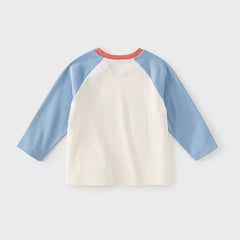 Dave&Bella Toddler Girls/Boys Cotton Long Sleeve Cartoon Print T-Shirts