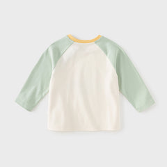 Dave&Bella Toddler Girls/Boys Cotton Long Sleeve Cartoon Print T-Shirts