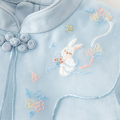 Dave&Bella Toddler Children Girls Spring Sweet Mesh Princess Dress(wallet bag)