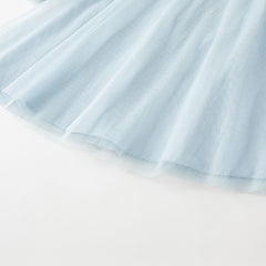 Dave&Bella Toddler Children Girls Spring Sweet Mesh Princess Dress(wallet bag)