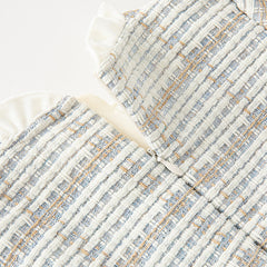 Dave&Bella Toddler Girls Autumn Light Blue Versatile Mesh Princess Dress(wallet bag)