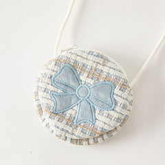 Dave&Bella Toddler Girls Autumn Light Blue Versatile Mesh Princess Dress(wallet bag)