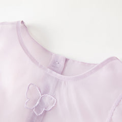 Dave&Bella Toddler Girls Autumn Sweet Chinese-style Mesh Two-pieces Dress