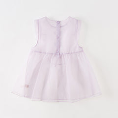 Dave&Bella Toddler Girls Autumn Sweet Chinese-style Mesh Two-pieces Dress