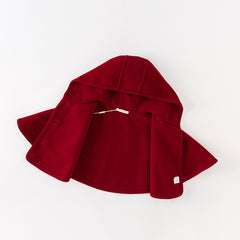 Dave&Bella Toddler Autumn Girls Red Shawl Outdoor Windproof Hooded Capes Coats