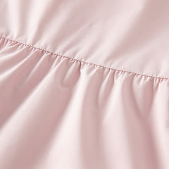 Dave&Bella Girls Spring/Autumn Sweet Purple Rabbit Ears Hooded Jacket(wallet bag)