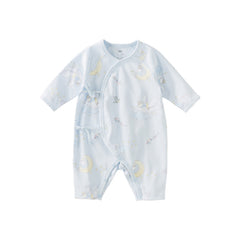 Dave&Bella Newborn/Baby Girls/Boys Playful Multi-print Indoor Breathable Cotton Rompers