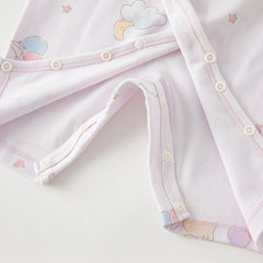 Dave&Bella Newborn/Baby Girls/Boys Playful Multi-print Indoor Breathable Cotton Rompers