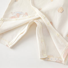 Dave&Bella Newborn/Baby Girls/Boys Playful Multi-print Indoor Breathable Cotton Rompers
