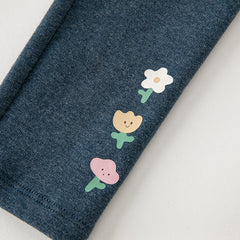 Dave&Bella Girls Spring Cotton Casual Outdoor Leggings Pants