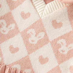 Dave&Bella Toddler Girls Autumn Cute Grey Pink Versatile A-line Dress