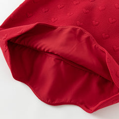 Dave&Bella Toddler Girls Autumn Adorable Festival Red Sleeveless Princess Tank Dress