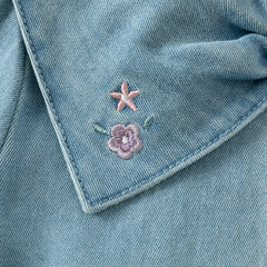 Dave&Bella Toddler Girls Fashion Denim Rabbit Ears Collar Jackets