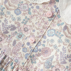 Dave&Bella Toddler Girls Spring Princess Floral Dress(wallet bag)