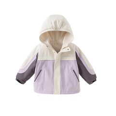 Dave&Bella Unisex Kids/Toddler Casual Hooded Jacket — Windproof & Fleece-Lined